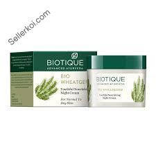 Biotique Bio Wheat Germ Youthful Nourishing Night Cream For Normal To Dry Skin 50gm